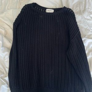 Black wilfred free knit sweater from aritzia
